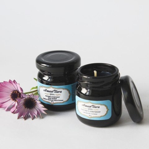 NATURE'S SYMPHONY AROMATIC CANDLE 50 GR ( Şeffaf Cam Kavanoz )