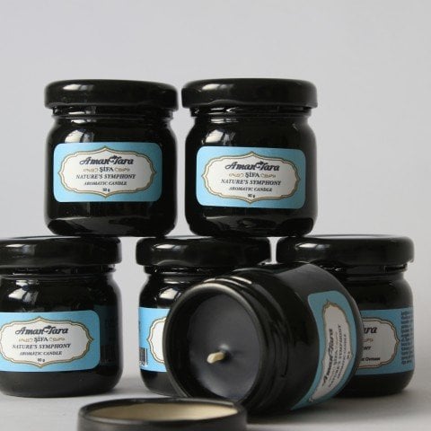 NATURE'S SYMPHONY AROMATIC CANDLE 50 GR ( Şeffaf Cam Kavanoz )