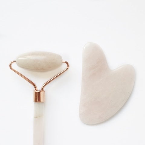 JADE ROLLER - ROSE QUARTZ