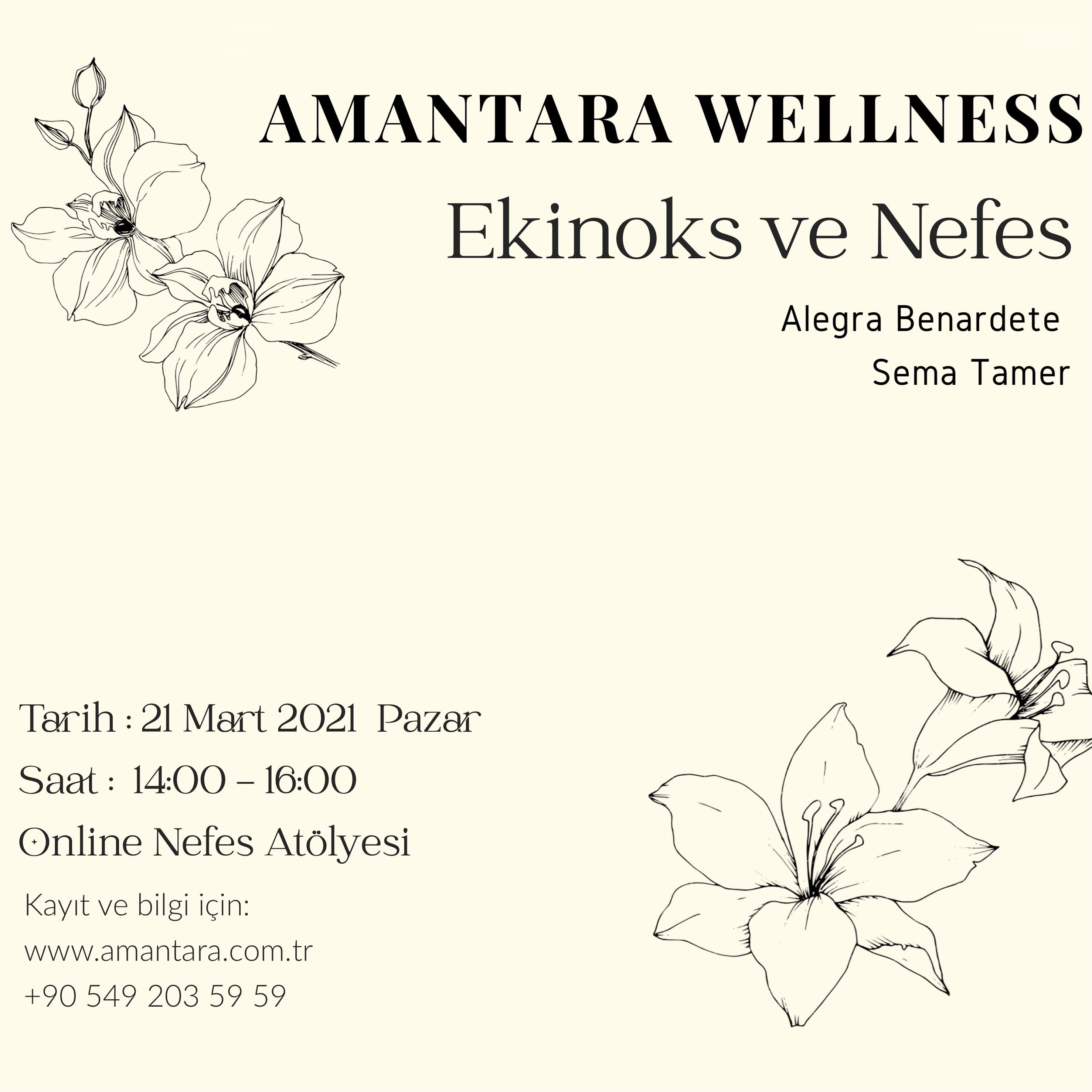 AMANTARA WELLNESS - EKİNOKS & NEFES ATÖLYESİ