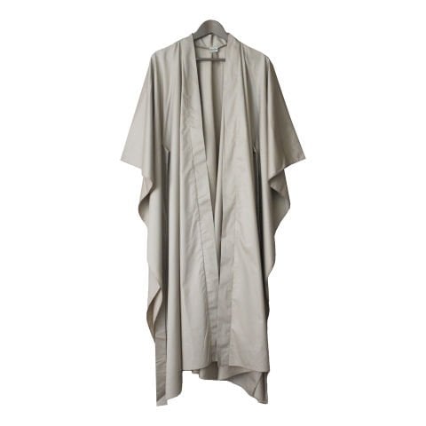 DÖKÜMLÜ UZUN KİMONO - BEJ