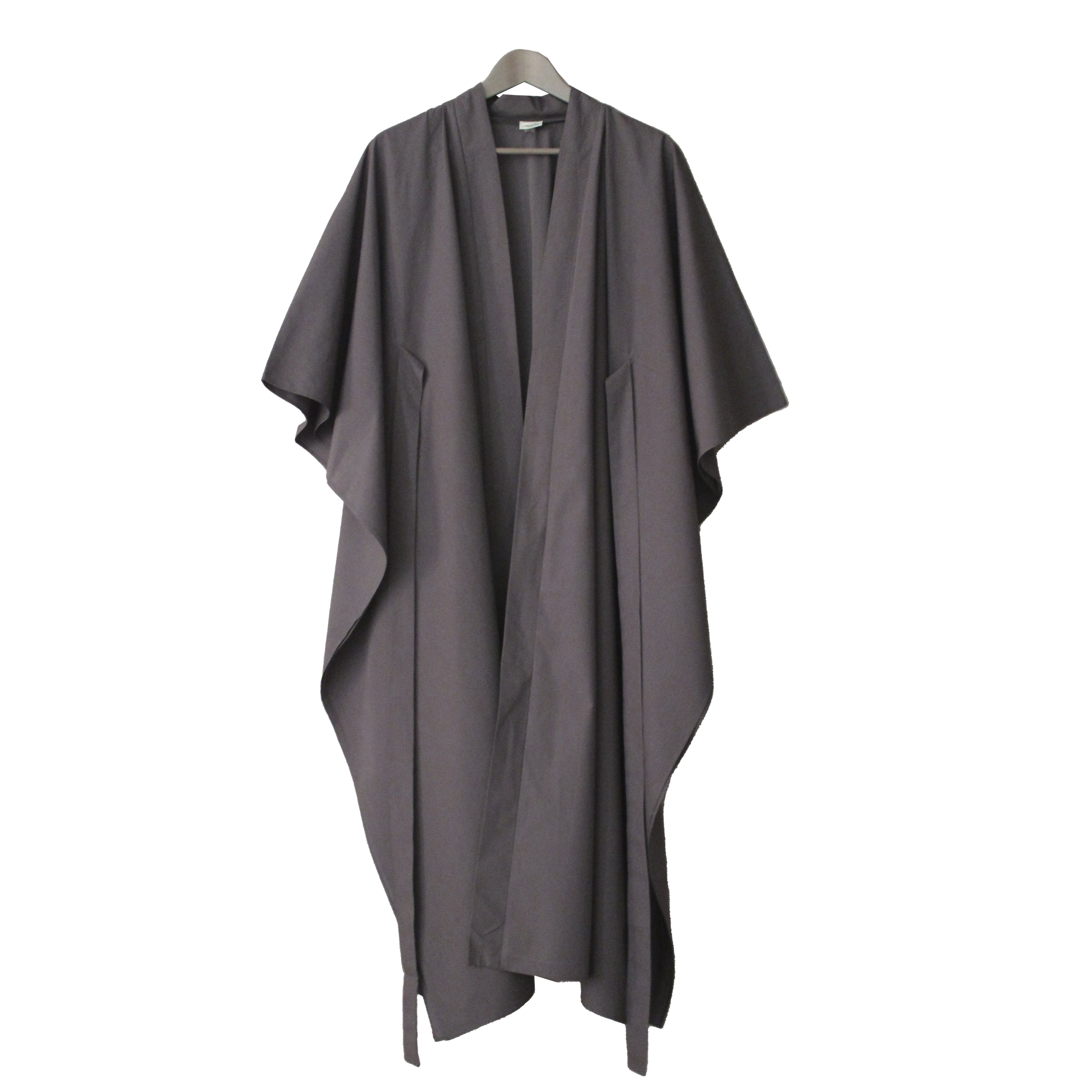 DÖKÜMLÜ UZUN KİMONO - SİYAH