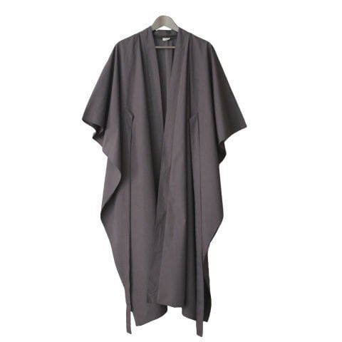 DÖKÜMLÜ UZUN KİMONO - SİYAH